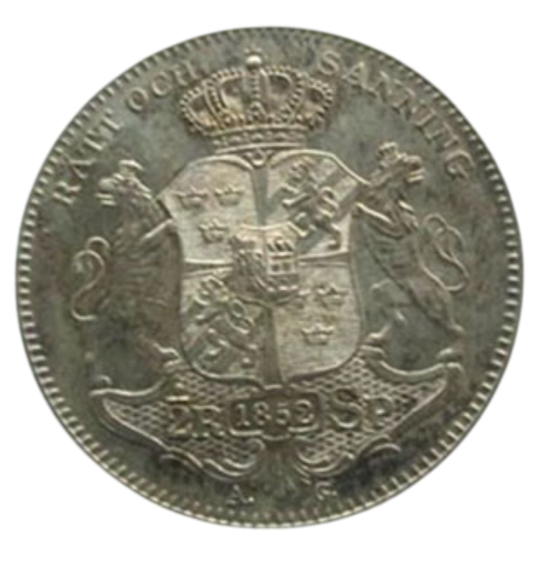 1/2 riksdaler specie 1852