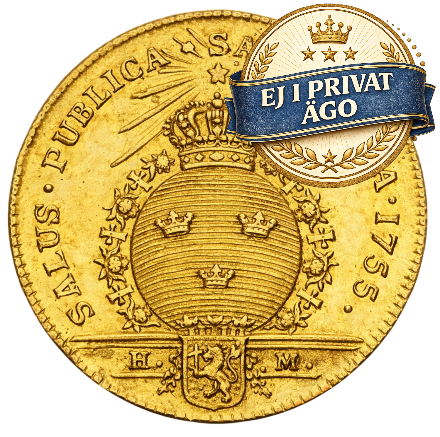 1 dukat ädelfors 1755