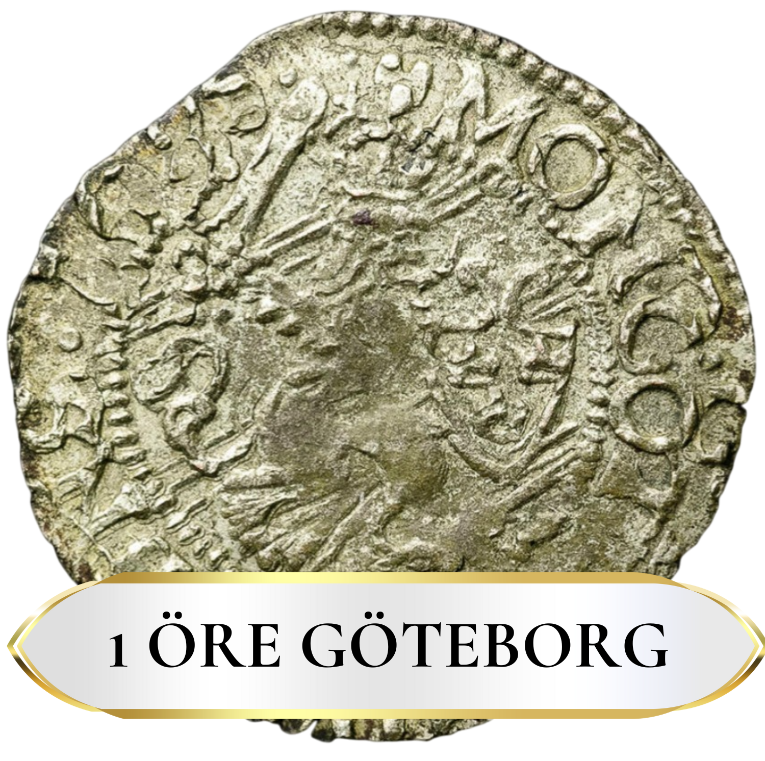 1 öre Göteborg Gustav II Adolf