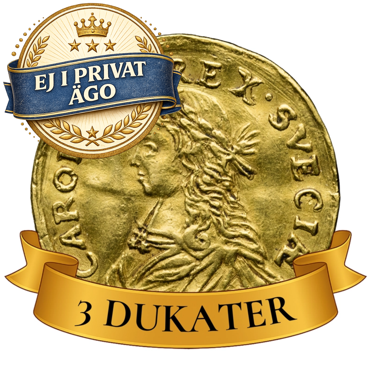 Karl XI 3 dukater