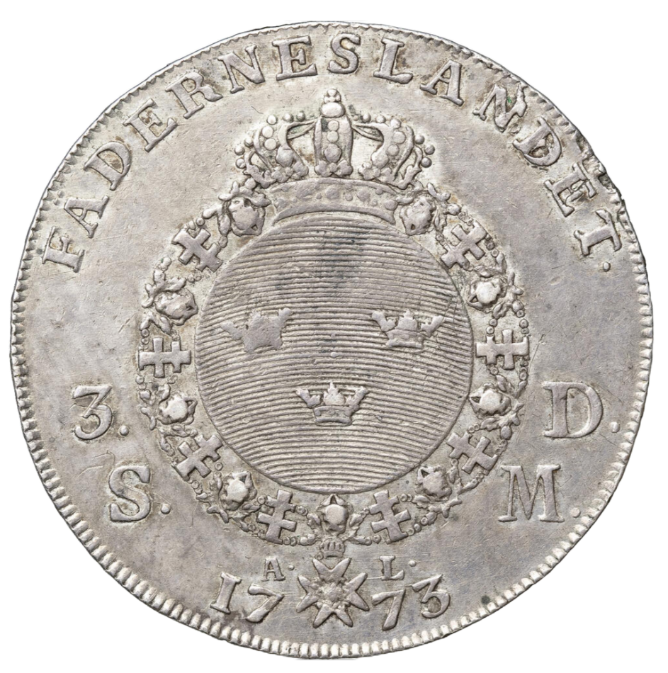 3 Daler silvermynt 1773