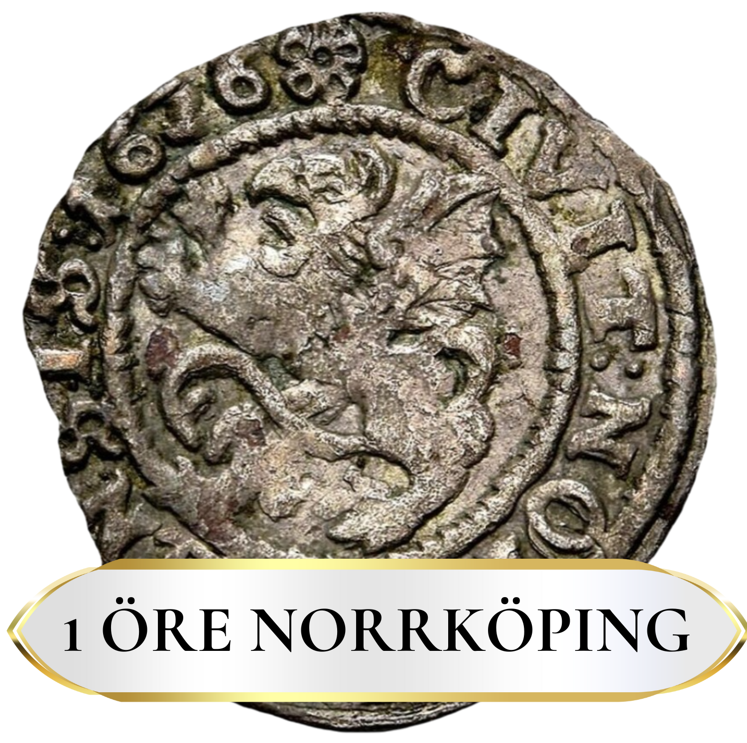 1 öre Norrköping Gustav II Adolf
