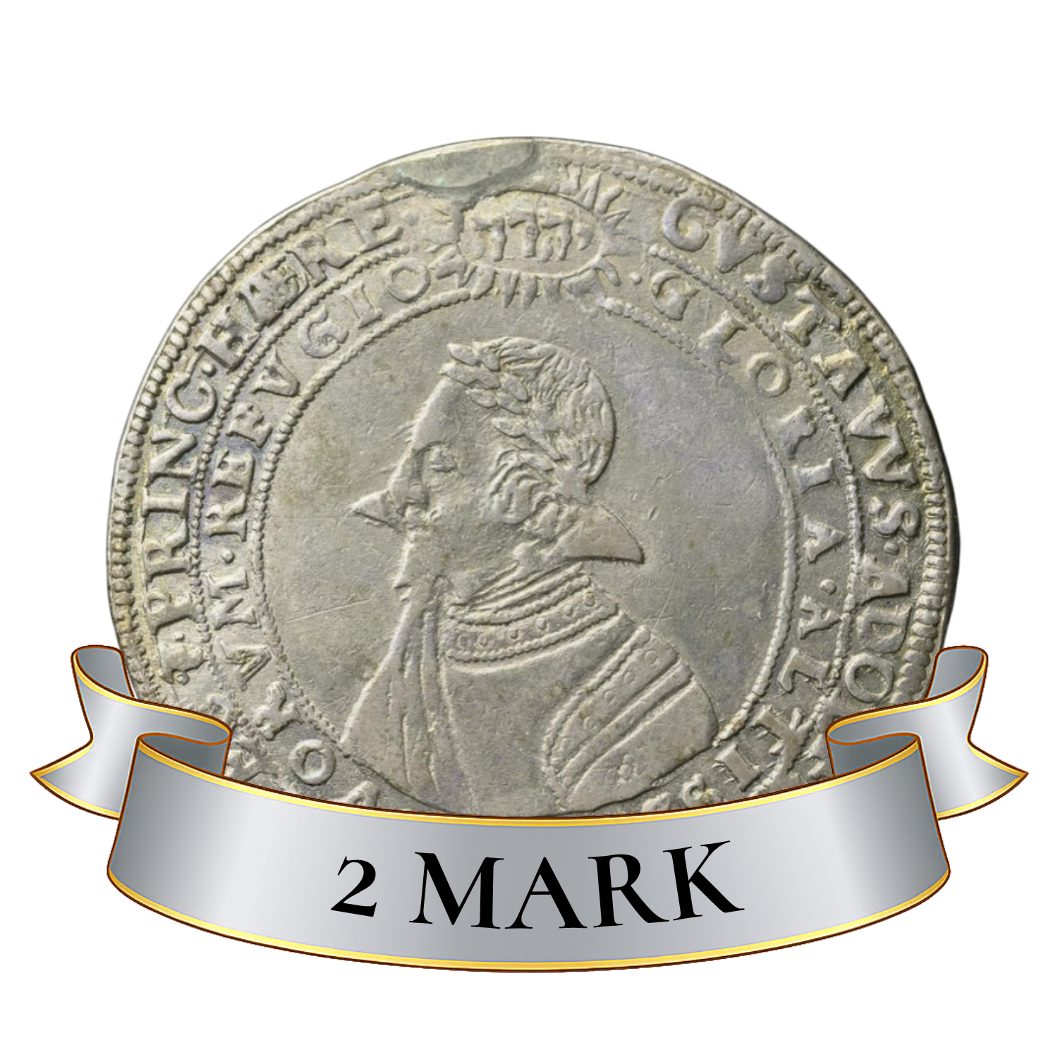 2 mark Gustav II Adolf