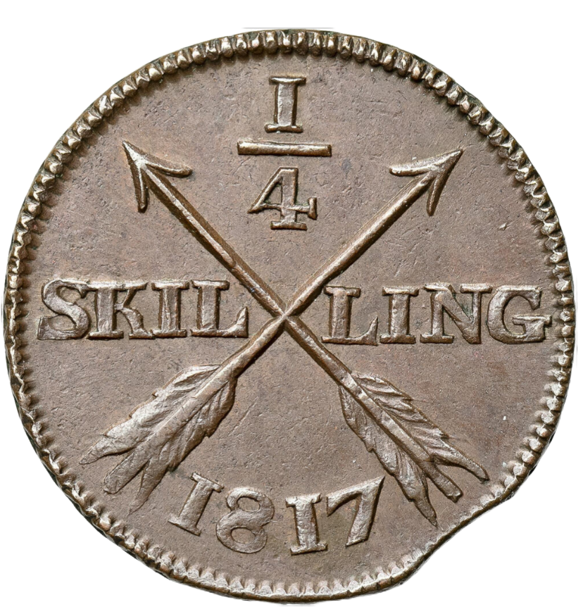 1/4 skilling1817