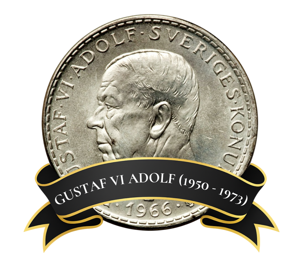 Gustav VI Adolf mynt