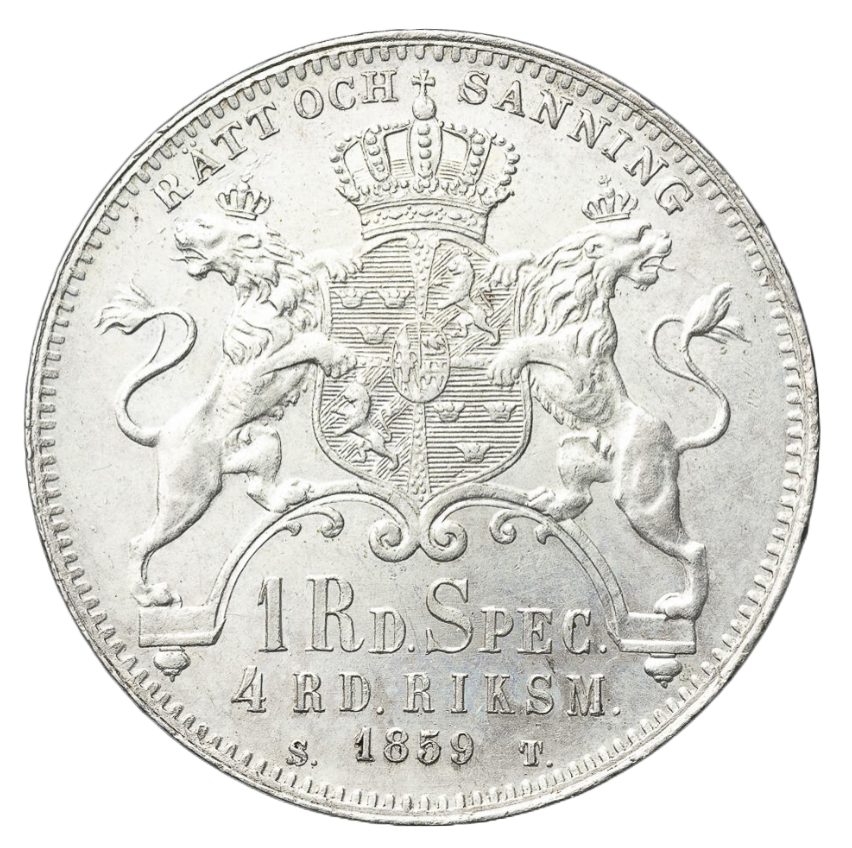 4 Riksdaler Riksmynt 1859