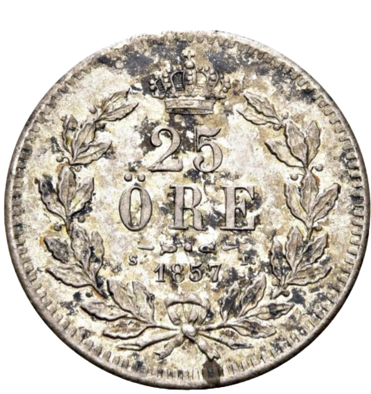 25 öre 1857