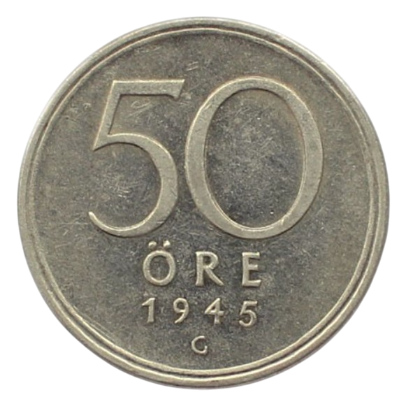 50 öre 1945