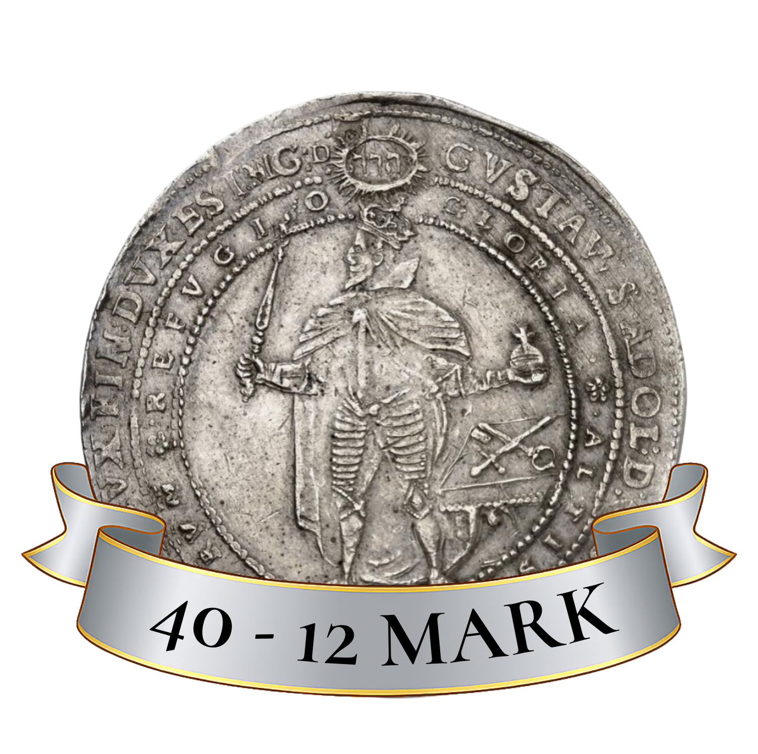 40 - 12 mark Gustav II Adolf