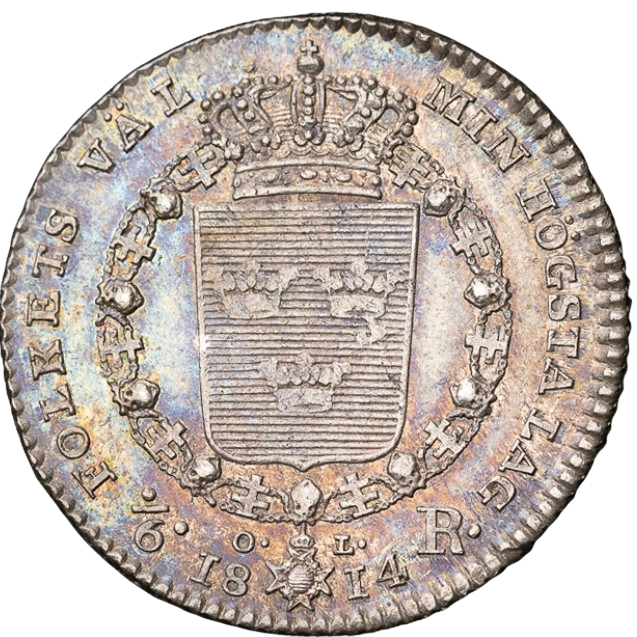 1/6 riksdaler 1814
