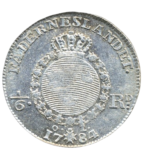 1/6 riksdaler 1784
