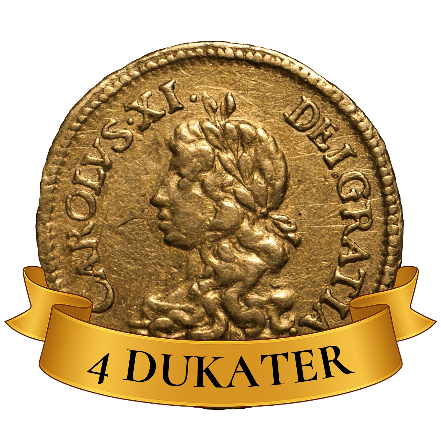 Karl XI 4 dukater