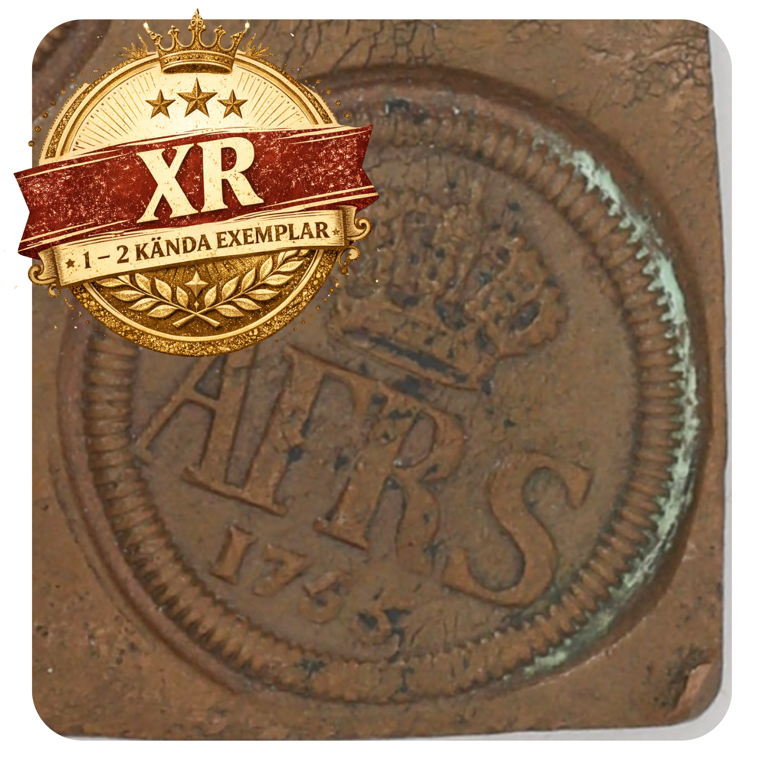1/2 daler silvermynt 1755