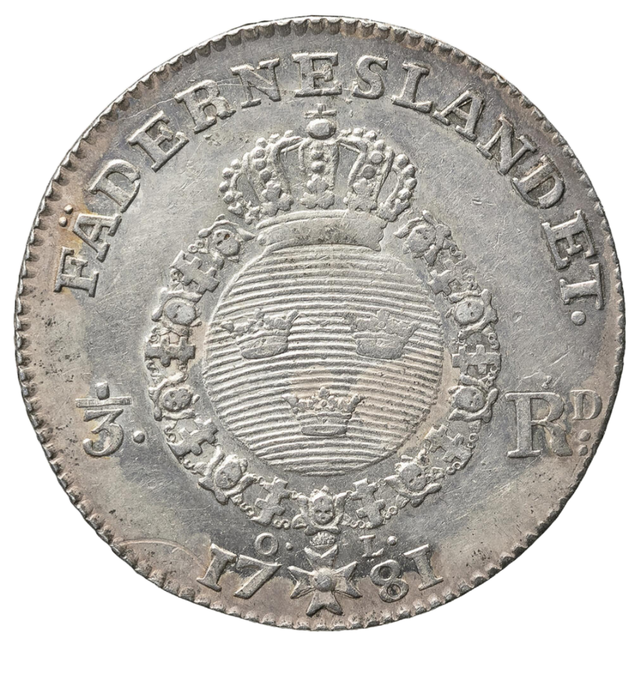 1/3 riksdaler 1781