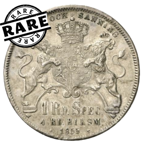 4 Riksdaler Riksmynt 1855