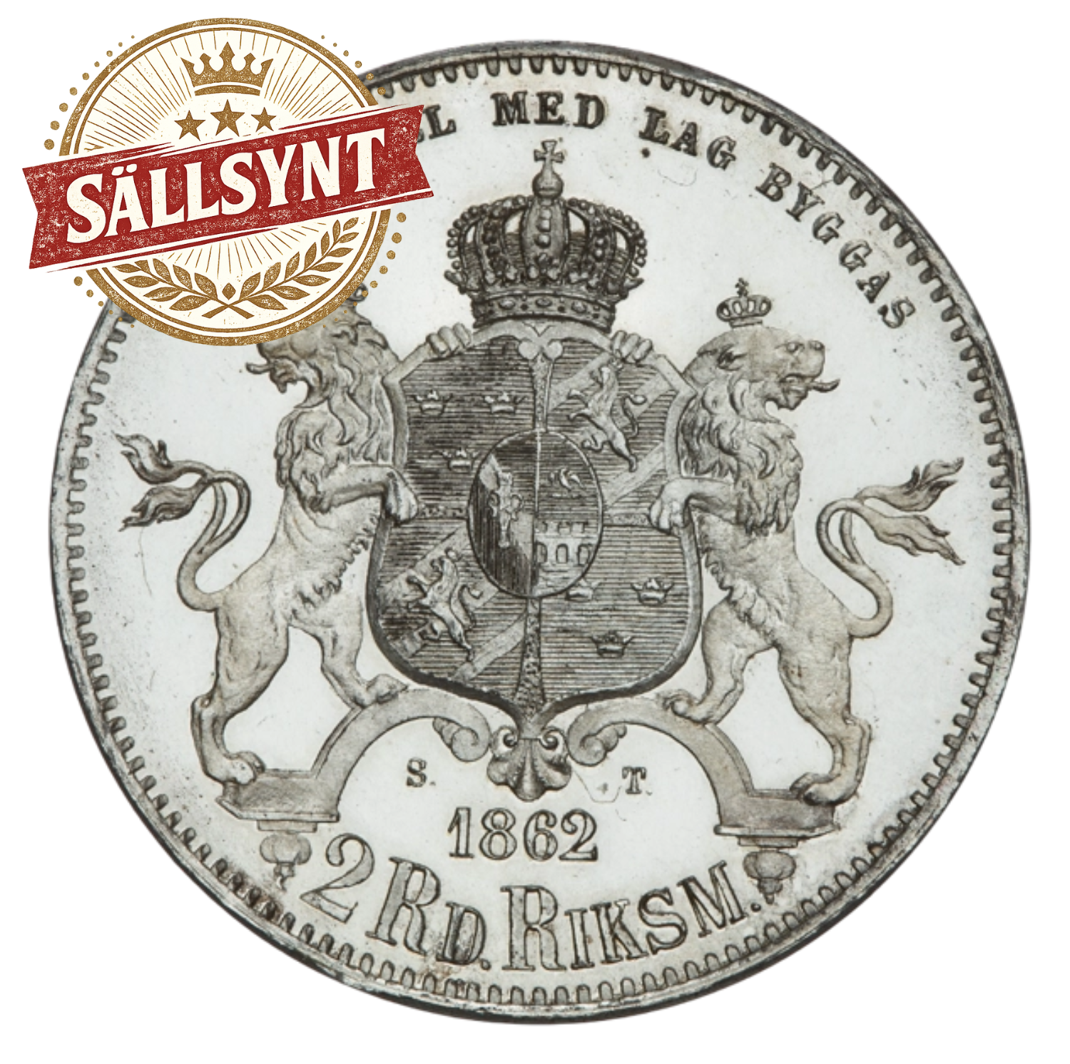 2 riksdaler riksmynt 1862
