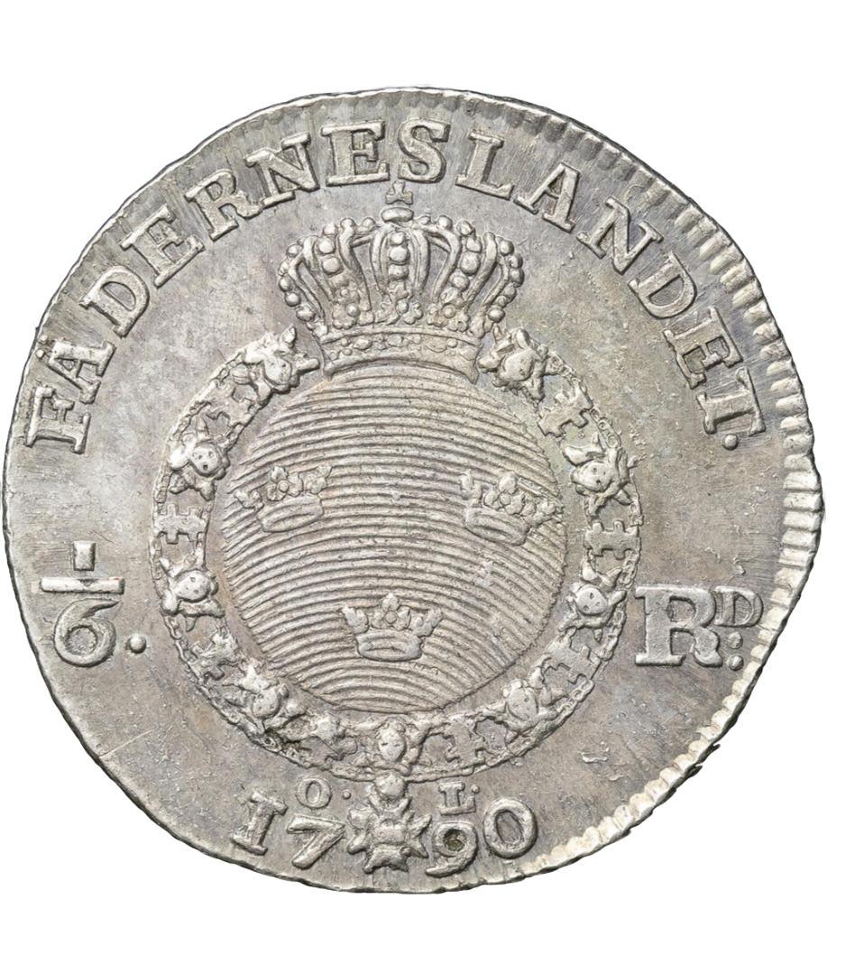 1/6 riksdaler 1790