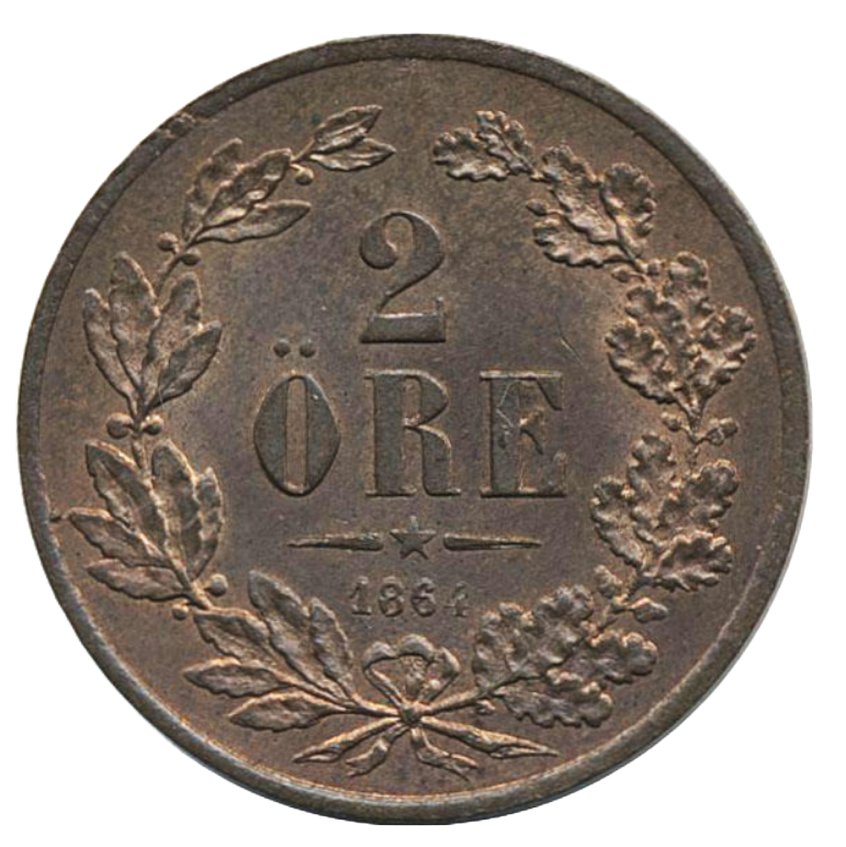 2 Öre 1864