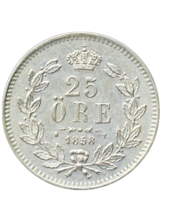 25 öre 1858