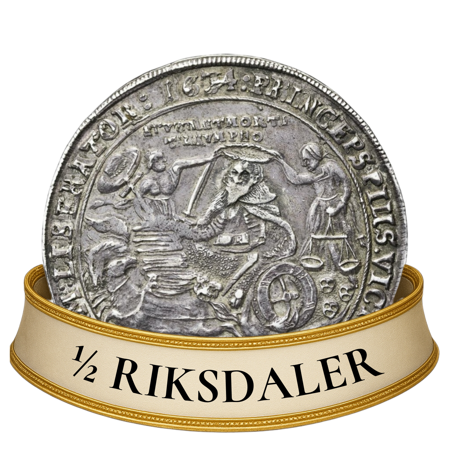 1/2 riksdaler 1634