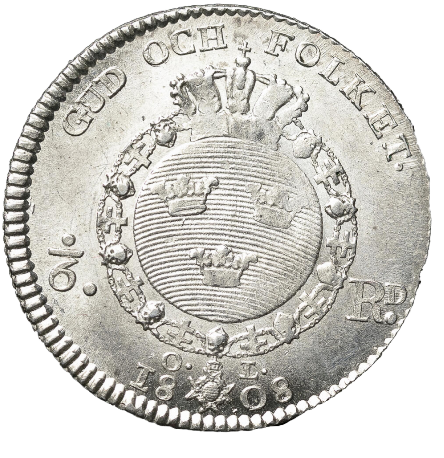 1/6 riksdaler 1808