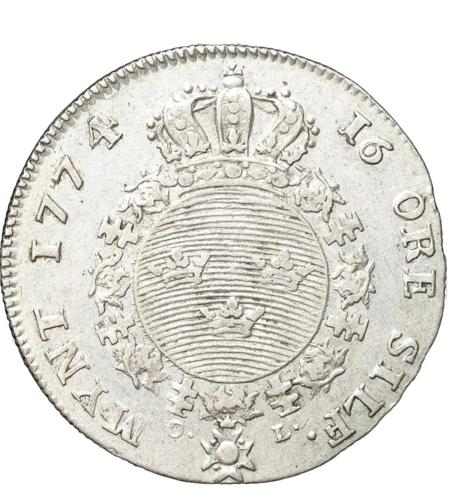 16 öre silvermynt Gustav III