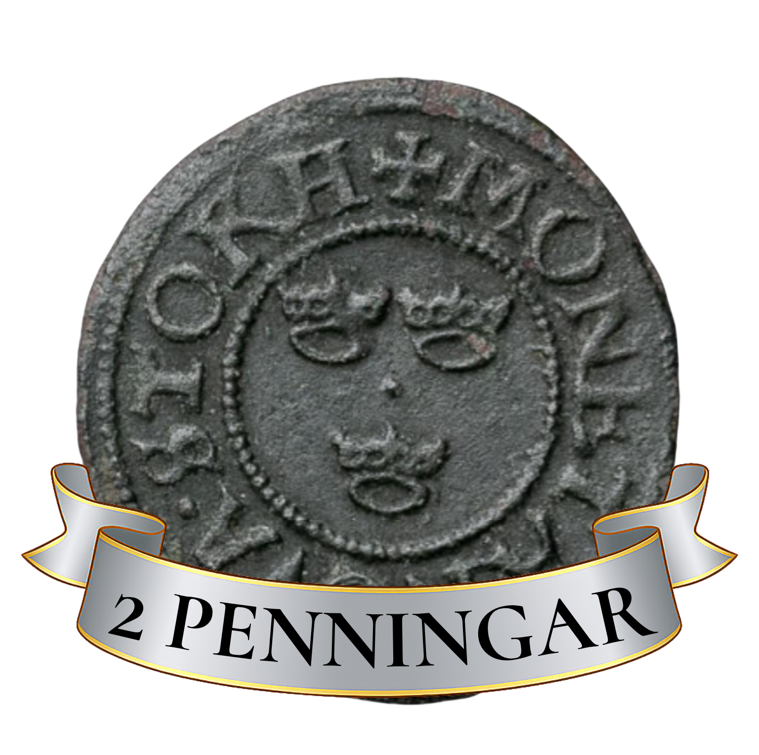 Johan III 2 penningar