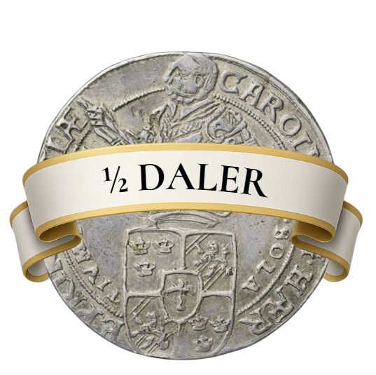 1/2 daler riksföreståndare karl