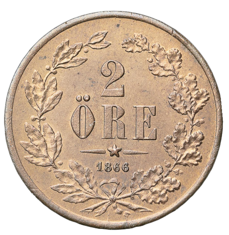 2 Öre 1866