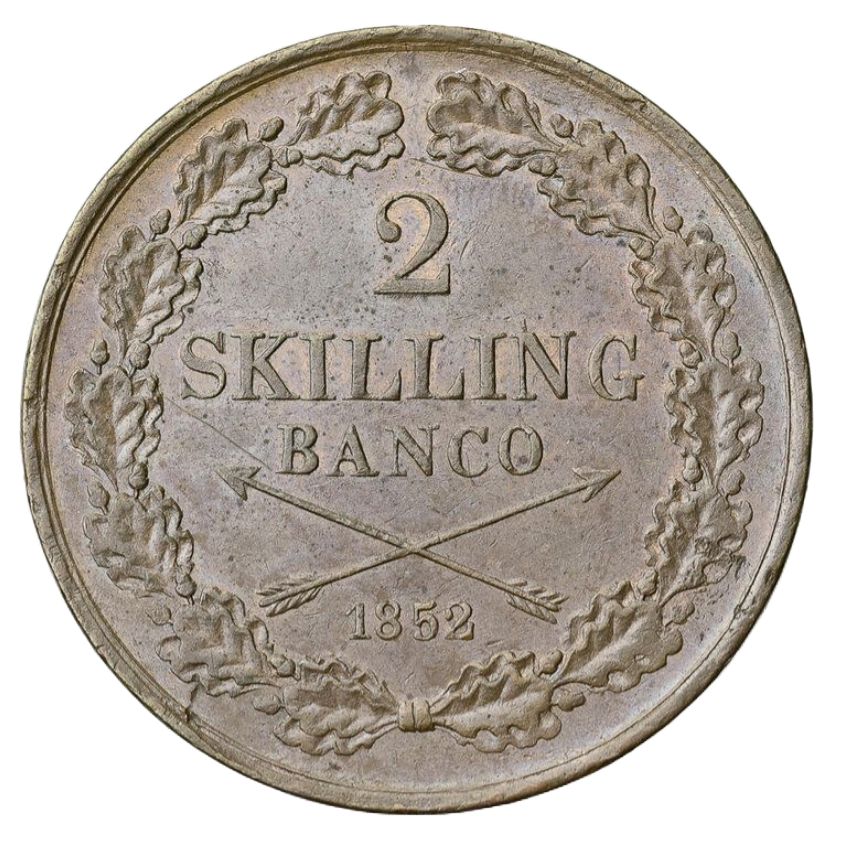 2 Skilling Banco 1852