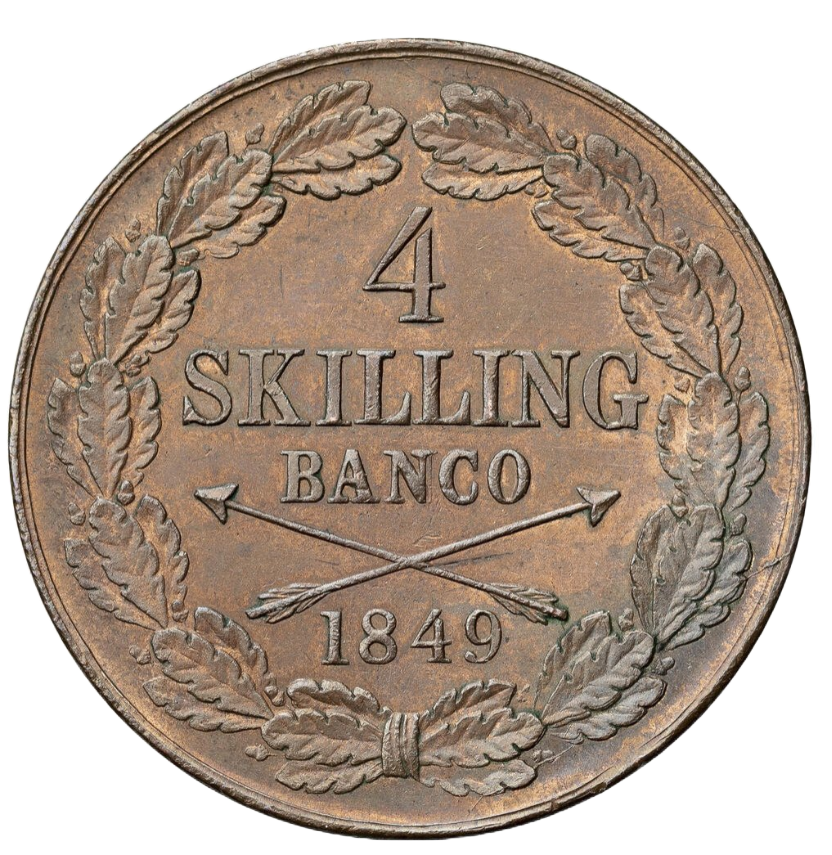 4 Skilling Banco 1849