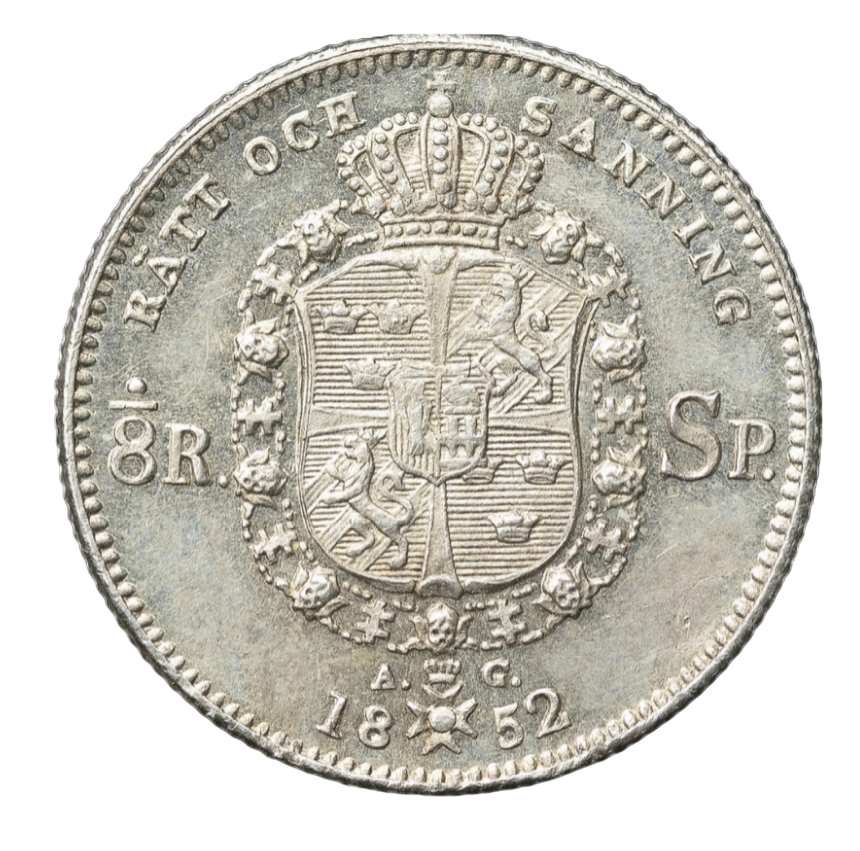 1/8 riksdaler specie 1852