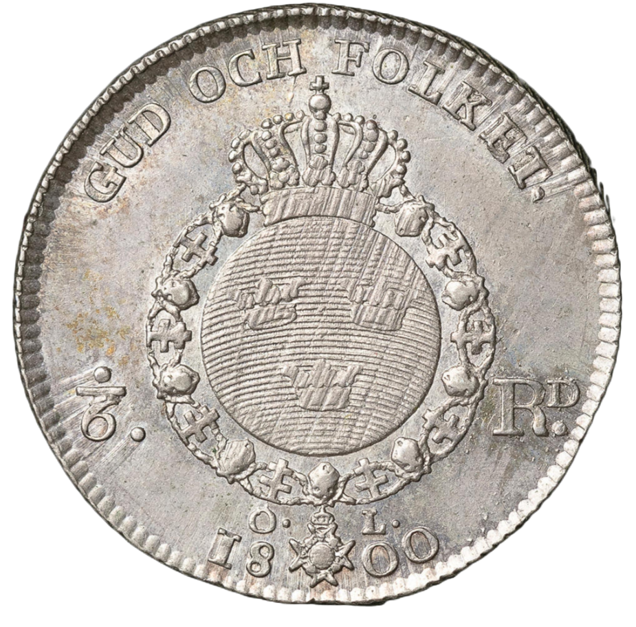 1/6 riksdaler 1800