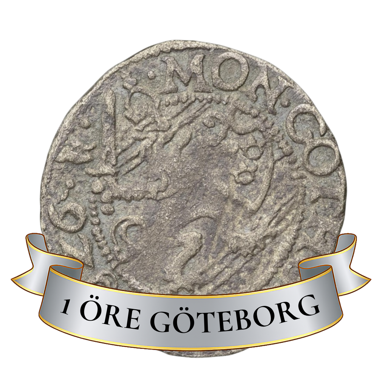 1 öre Göteborg Gustav II Adolf