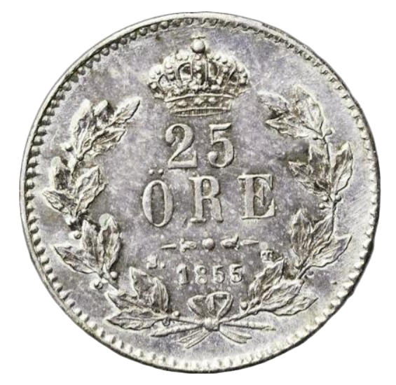 25 öre 1855