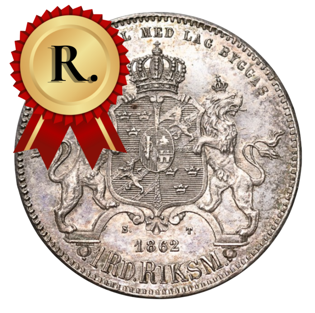1 Riksdaler Riksmynt 1862