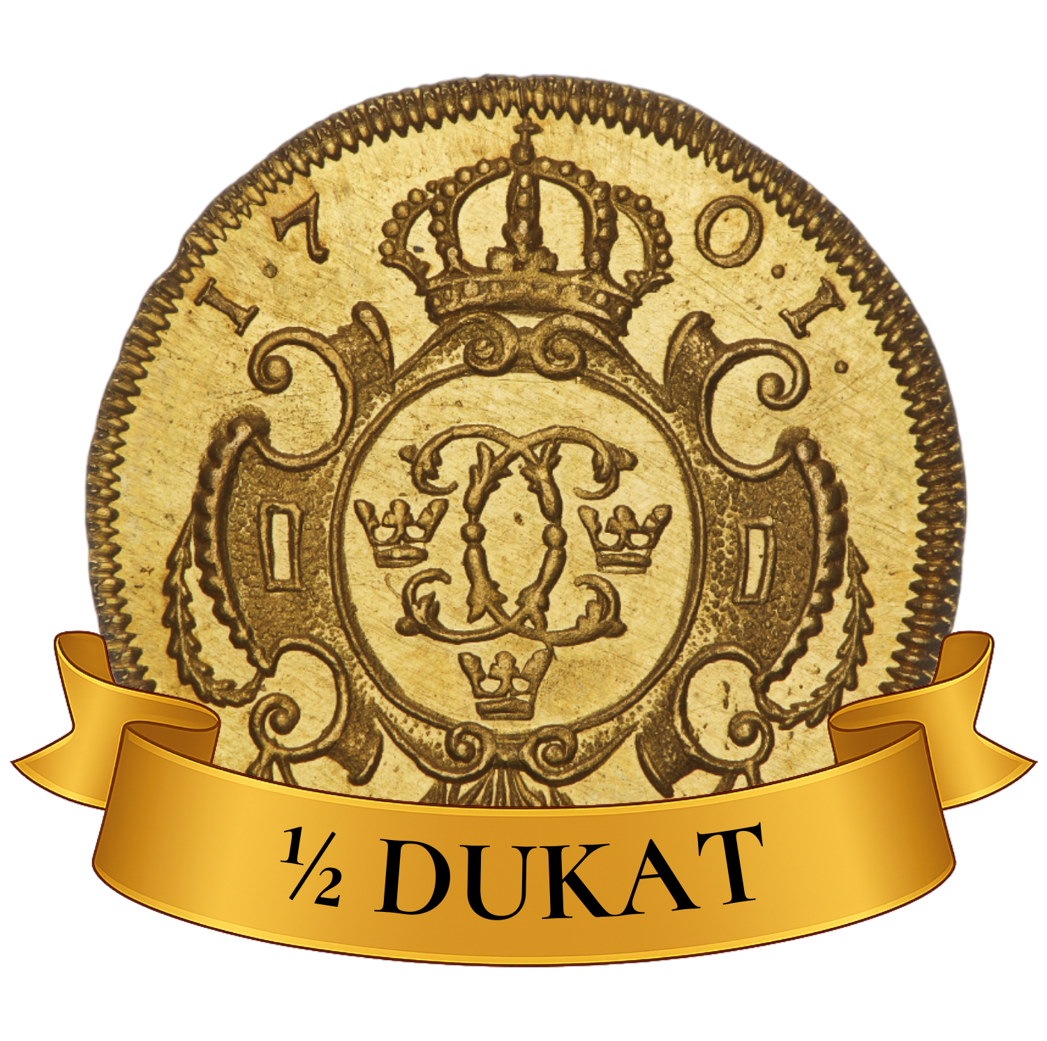 1/2 Dukat Karl XII