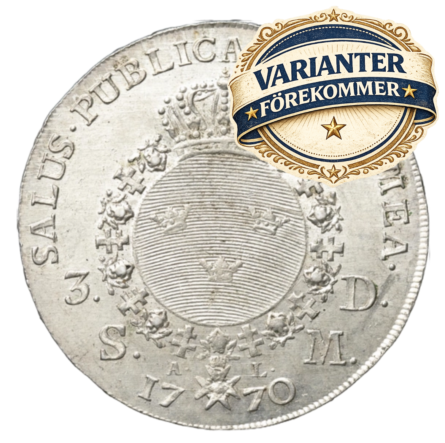 3 daler silvermynt 1770