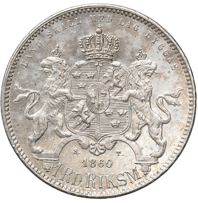 1 Riksdaler Riksmynt 1860