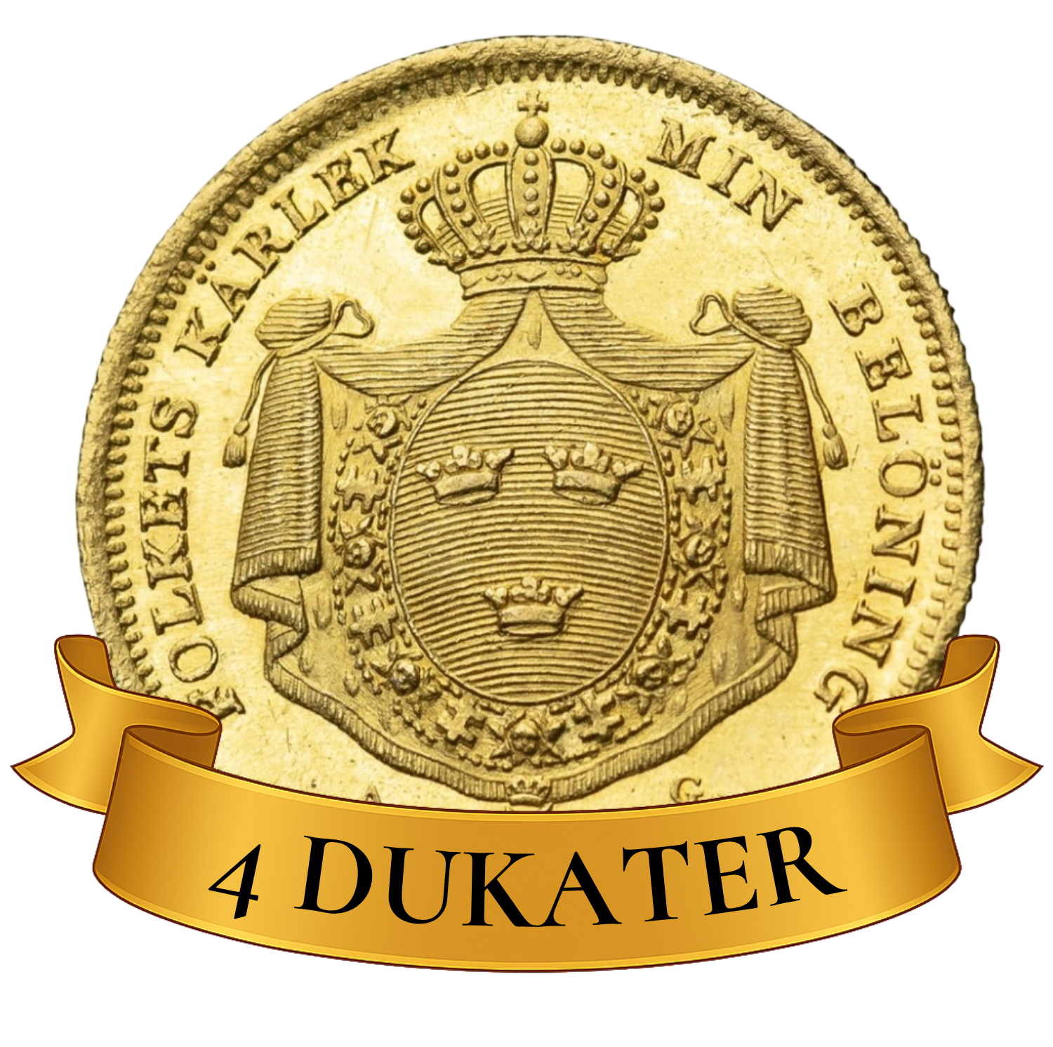 4 Dukater Karl XIV Johan