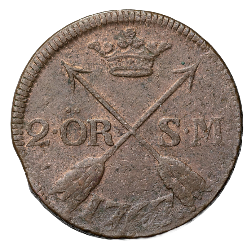 2 Öre Silvermynt 1767