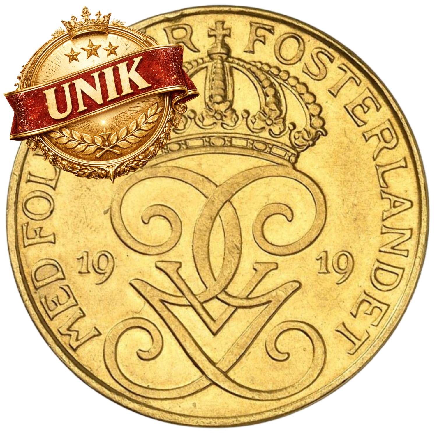 5 öre 1919 guld
