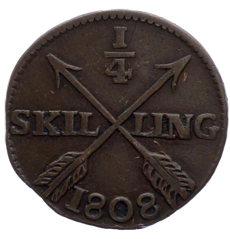 1/4 Skilling 1808