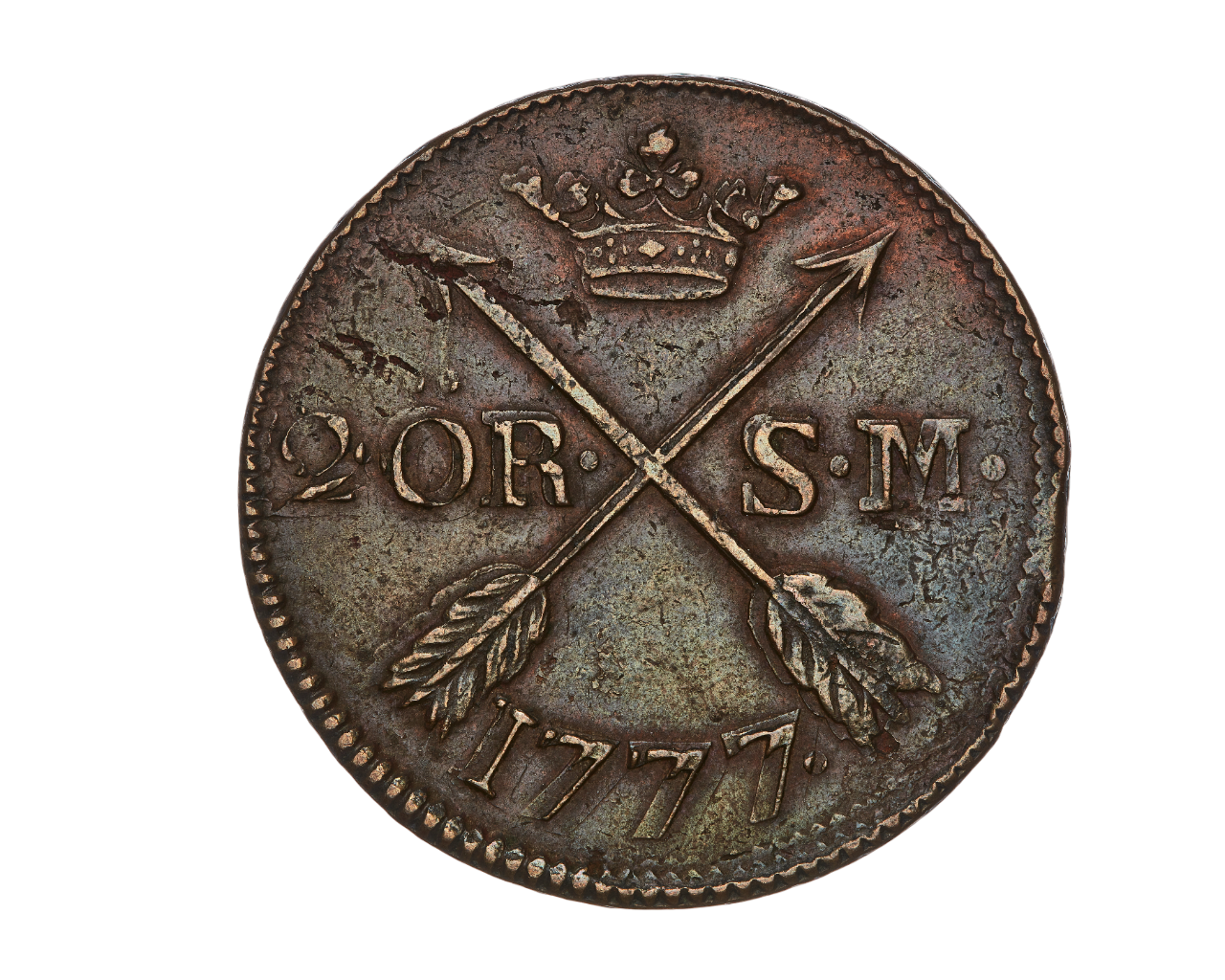 2 Öre silvermynt Gustav III