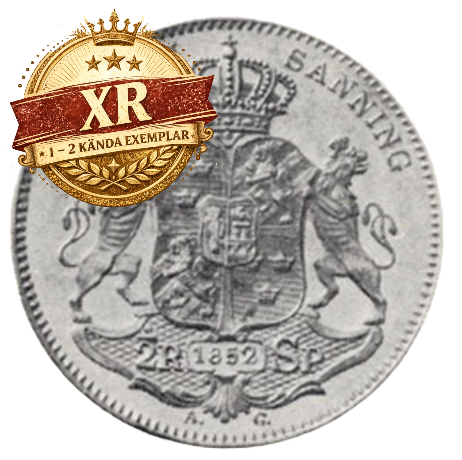 1/2 riksdaler specie 1852