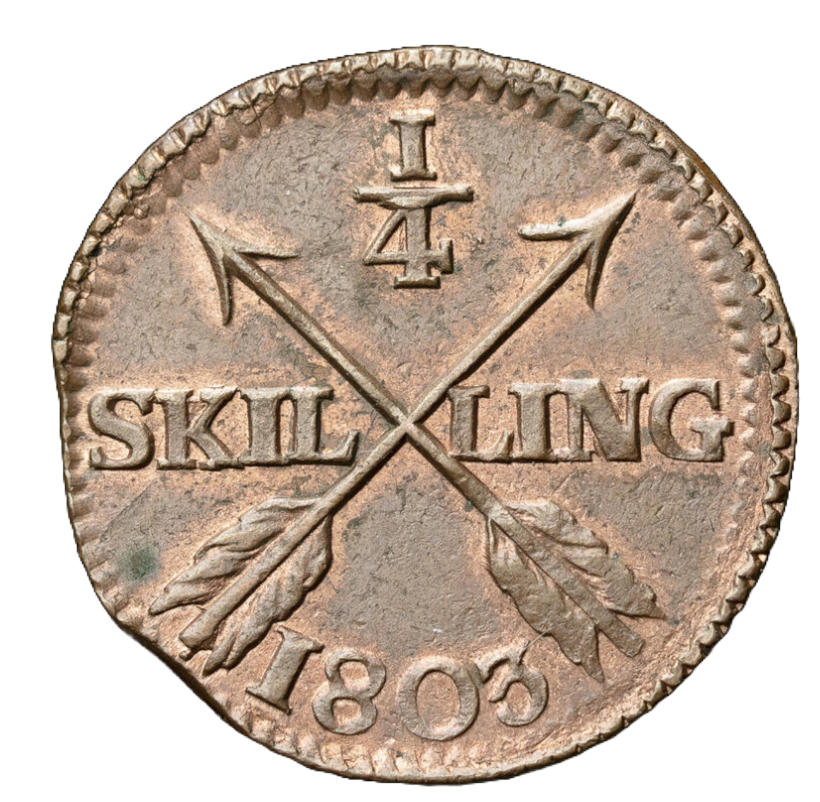 1/4 Skilling 1803