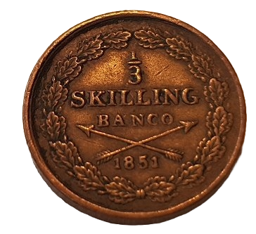 1/3 Skilling Banco 1851