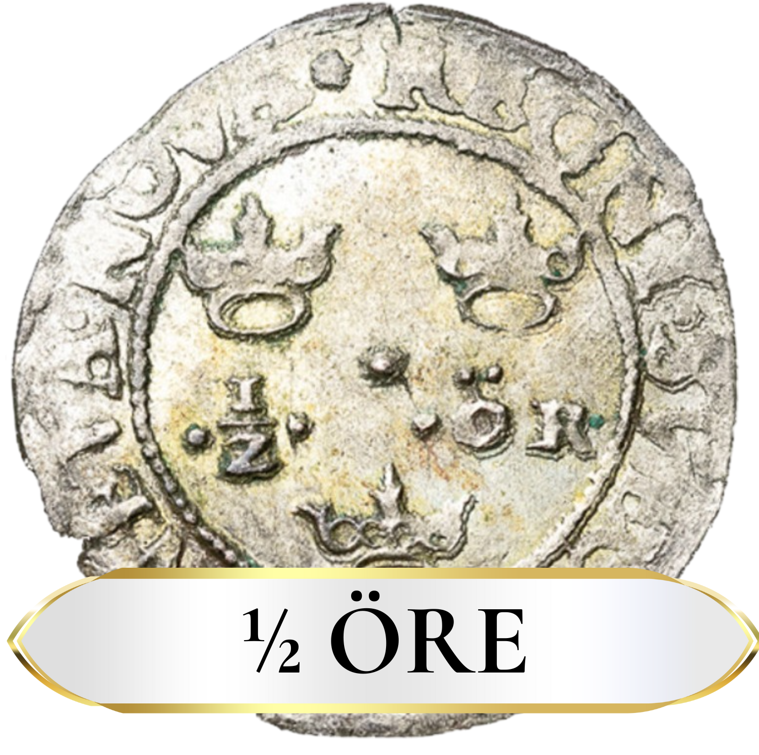 1/2 öre Gustav II Adolf
