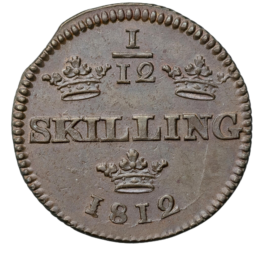 1/12 Skilling Karl XIII