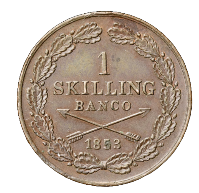 1 Skilling Banco 1853